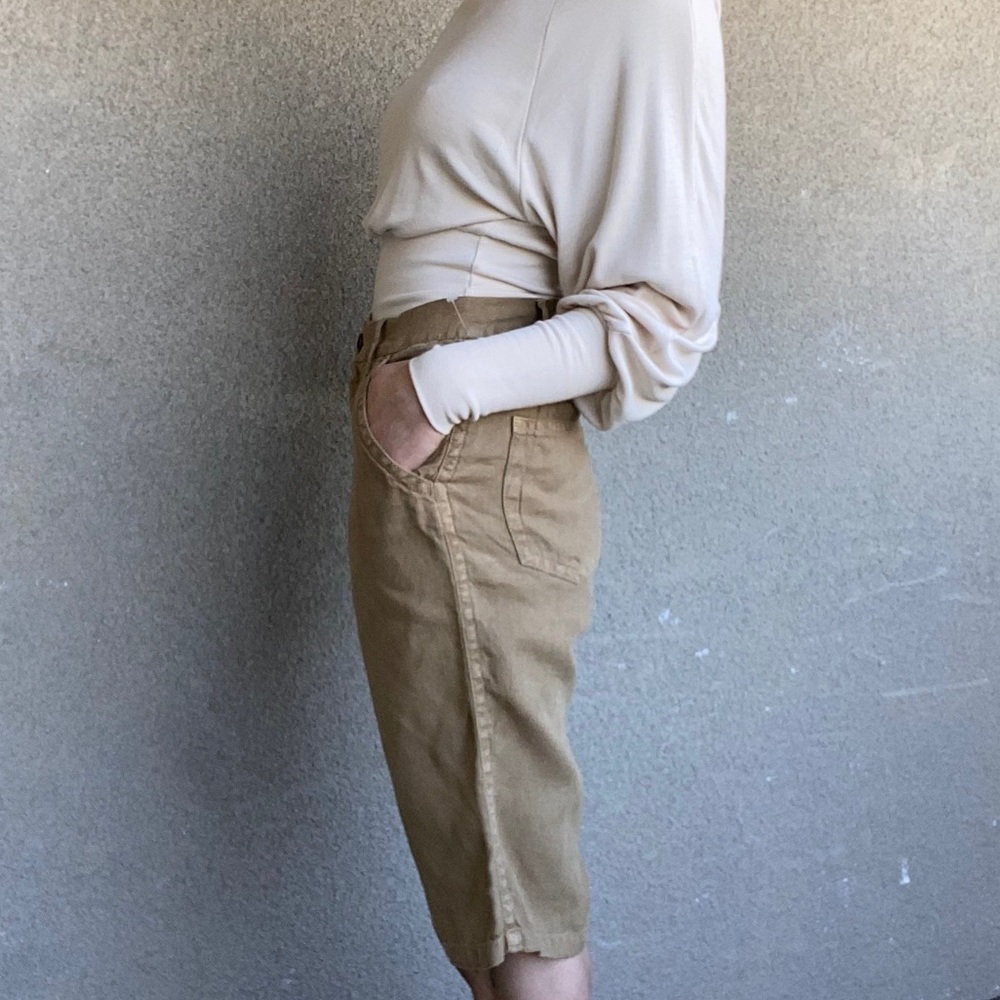 Miu Miu linen Bermuda shorts